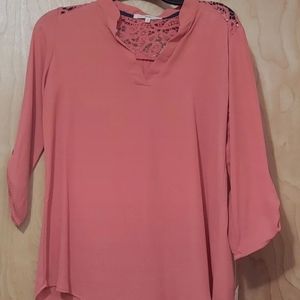 Women's coral blouse